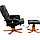 Массажное кресло TV Calviano 92 с пуфом (черное), фото 2