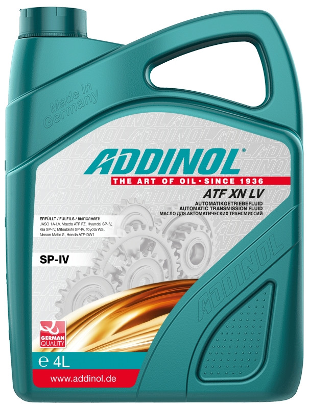 Масло трансмиссионное ADDINOL ATF XN LV, 4л