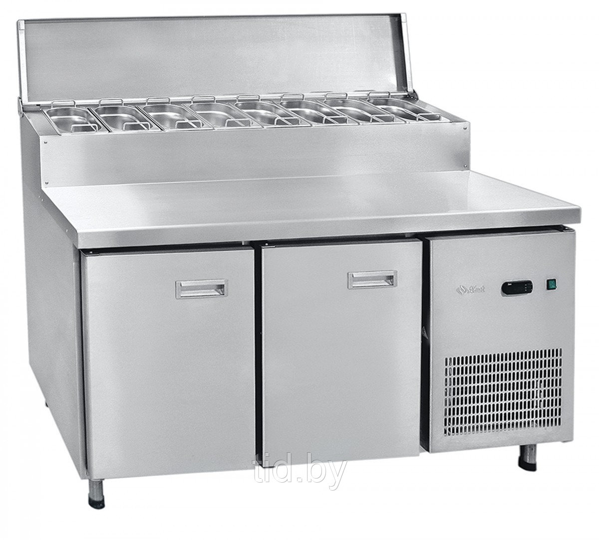 Стол холодильный для пиццы ABAT СХС 70-01П (нерж. сталь) - фото 1 - id-p9452685