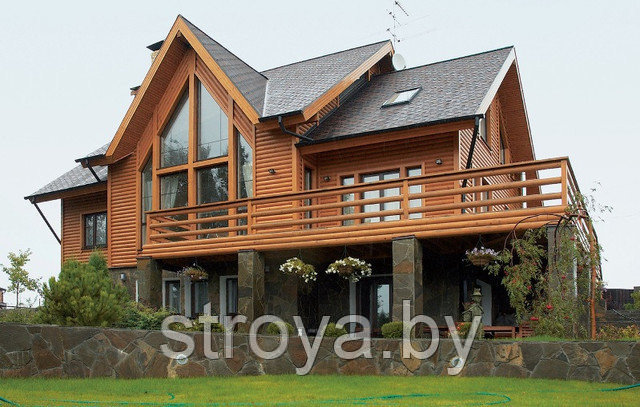 Монтаж деревянных фасадов домов в Минске и Минской области - фото 1 - id-p60481257