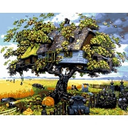 Картина по номерам Дом в ветвях 40х50 см - фото 1 - id-p60490202