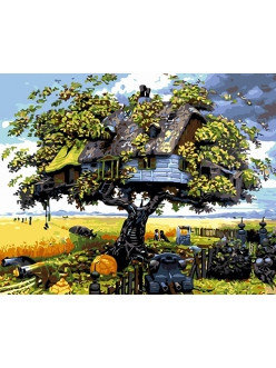 Картина по номерам Дом в ветвях 40х50 см, фото 2