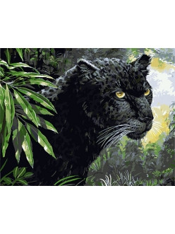 Картина по номерам Черная пантера (PC4050204) 40х50 см - фото 2 - id-p60490208