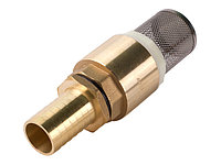 Обратный клапан с сетчатым фильтром для насосных станций, латунь, 1" (ECO) (GFI-0074)