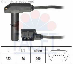 Датчик коленвала FACET. BMW E30 2.4 TD. 85>