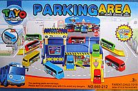 Игровой набор паркинг-гараж "автобусы Tayo тайо"