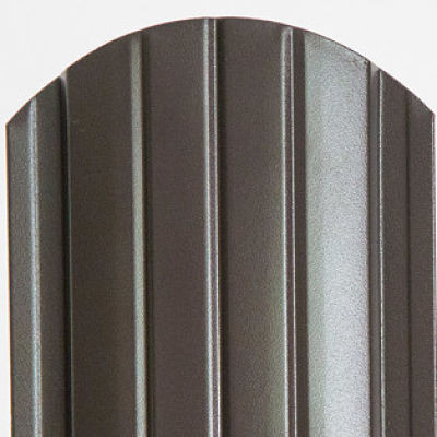 Штакетник до 150 мкм! металлический для забора Версаль "Моккачино" двухсторонний глянец 0,45-0,5мм