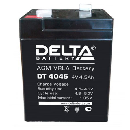 Свинцово-кислотный аккумулятор DELTA DT4045, фото 1