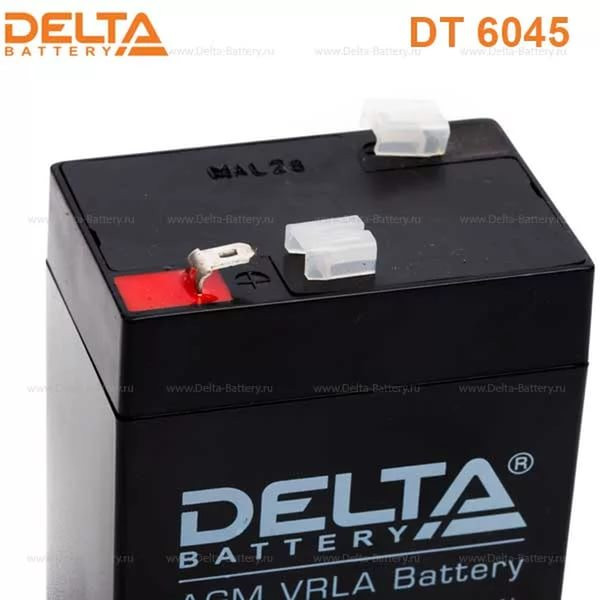 Свинцово-кислотный аккумулятор DELTA DT6045 - фото 2 - id-p60559709