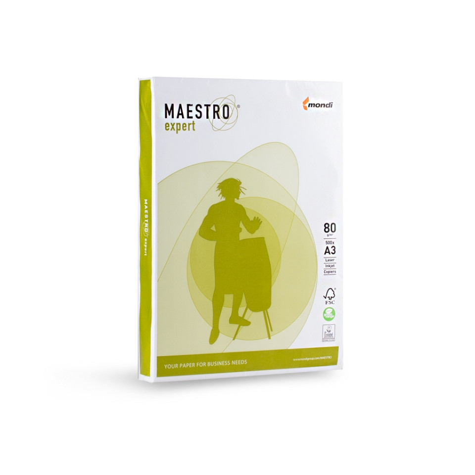 Бумага Maestro Expert, 80г/м2, А3, А класс - фото 1 - id-p60578154