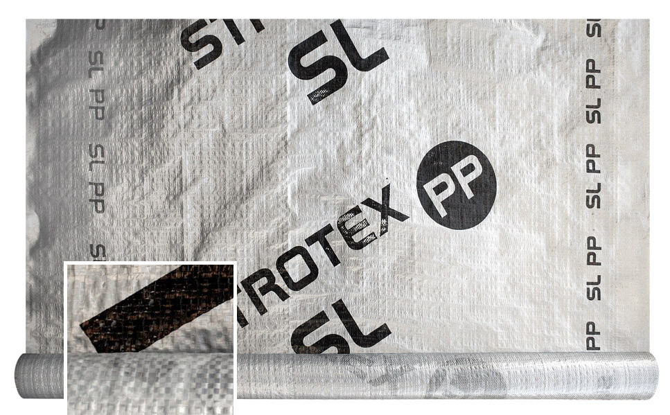 Пленка гидроизоляционная STROTEX Silver PP (98 г/м2 +/- 5 %) 75м2 - фото 3 - id-p60579615