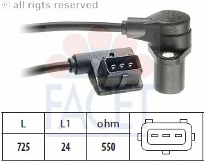 Датчик коленвала FACET. BMW E30/ E34, 1.6/1.8i. 87>