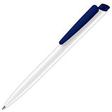 Шариковая ручка Дарт бело-черного  цвета для нанесения логотипа, фото 2