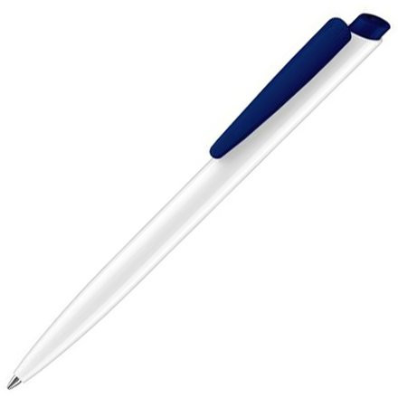 Шариковая ручка Дарт бело-черного цвета для нанесения логотипа - фото 2 - id-p60584013