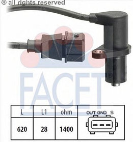 Датчик распредвала FACET. BMW E36/ E34, 1.6/ 1.8. 93>