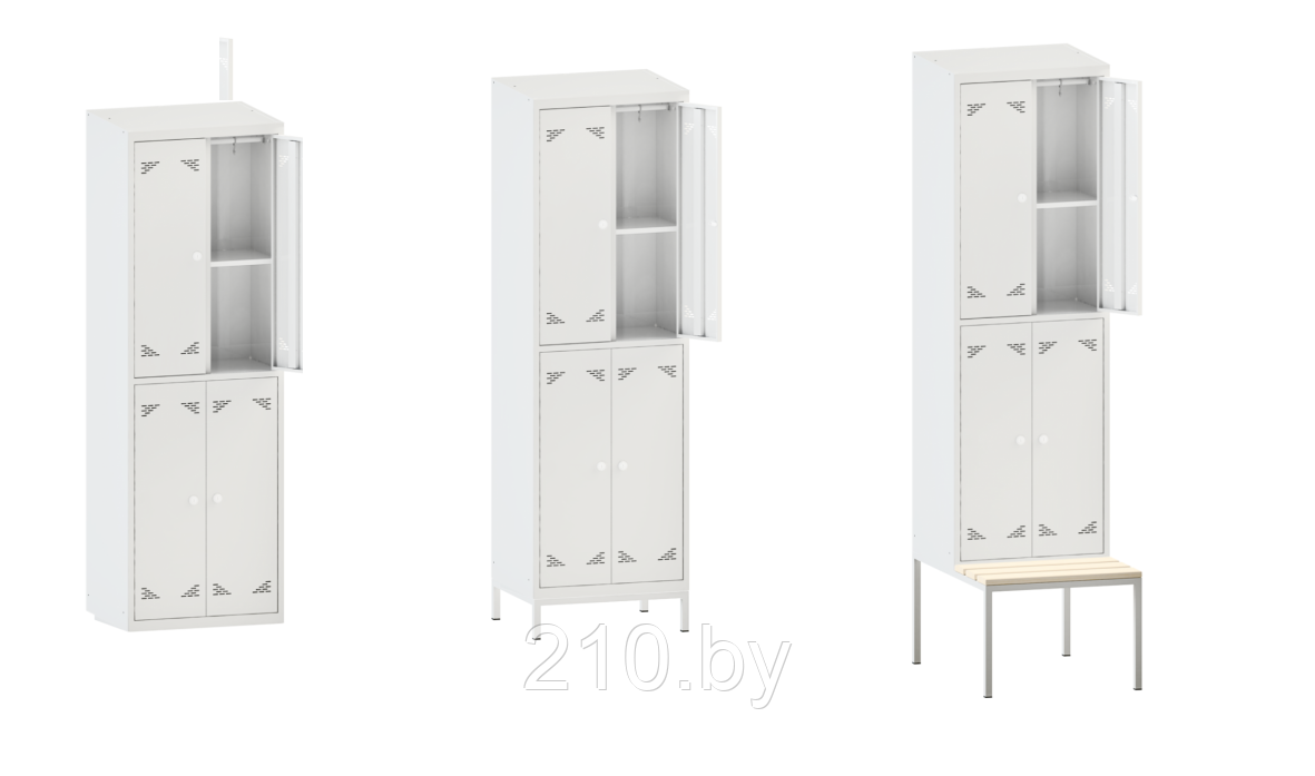 Шкафы металлические для одежды на 4 отделения - фото 1 - id-p60585220