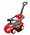 Машинка, каталка, толокар 382 De Lux Mega car с родительской ручкой, бампером, музыкальная, розовая, фото 3