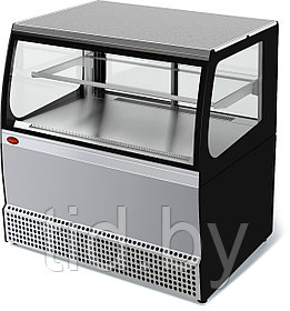Витрина-прилавок холодильная Veneto VSk-0,95 нержавейка (кассовая)