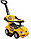 Машинка, каталка, толокар Chilok Bo 301 Mega car с родительской ручкой, бампером, музыкальная, фото 7