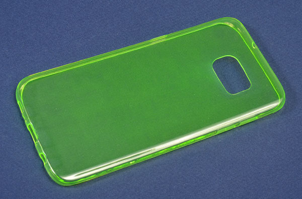  Чехол-накладка для Samsung Galaxy S7 G930 (силикон) салатовый прозрачный