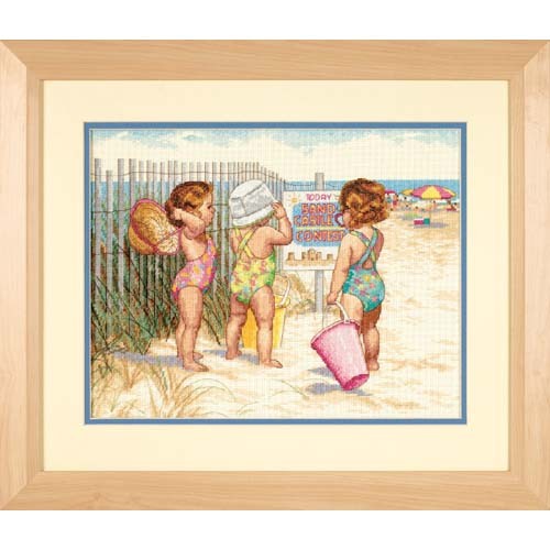Набор для вышивания крестом «Девочки на пляже»("Beach Babies") - фото 1 - id-p2459154