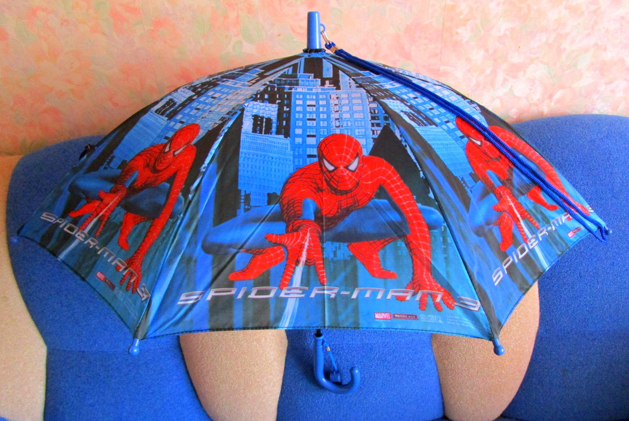 Зонт детский человек паук - фото 2 - id-p11158524