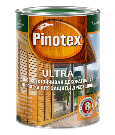 Pinotex Ultra (Пинотекс Ультра) красное дерево 1 л