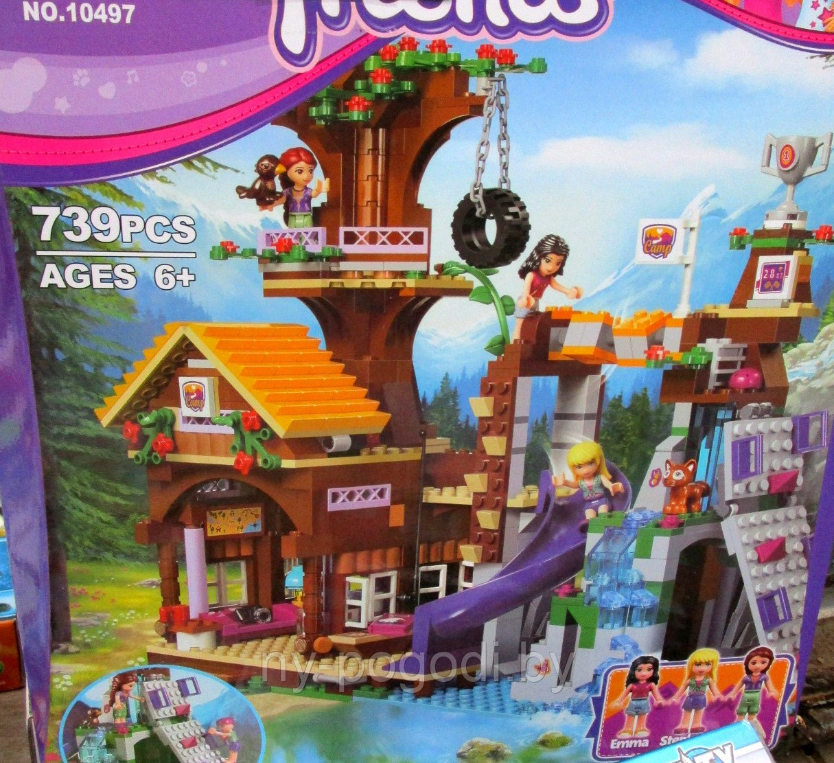 Конструктор Bela Friends 10497 "Спортивный лагерь: дом на дереве" (аналог LEGO Friends 41122), 739 дет