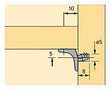 Металлический полкодержатель Г-образный SEKURA  для деревянных полок, фото 3