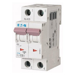 Eaton PL7 2P 25A, тип С, 10кА, 2М Автоматический выключатель