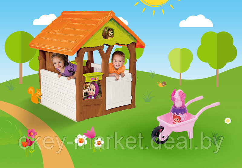 Детский игровой домик Smoby 810600 "Маша и Медведь" - фото 5 - id-p60742889