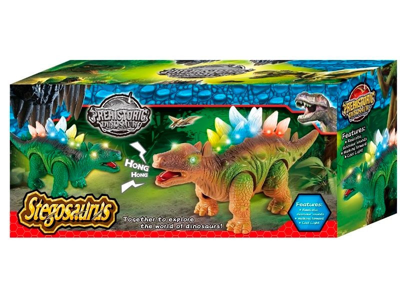 Динозавр музыкальный Стегозавр 3306 (2 цвета) - фото 1 - id-p60777546