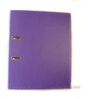 Папка-регистратор KORONA ПВХ/бумага А4 5 см фиолетовый, мет.окантовка - фото 1 - id-p60793700