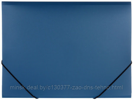 Папка A4 с резинкой, непрозрачная, синяя, 0.35 мм. "iOffice" PROFF - фото 1 - id-p60793780