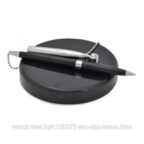 Ручка INDEX шариковая с металлической цепочкой и подставкой