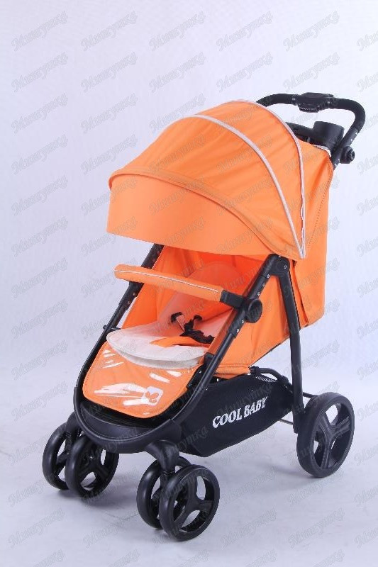 Детская прогулочная коляска COOL BABY 6798 оранжевый - фото 1 - id-p60793975