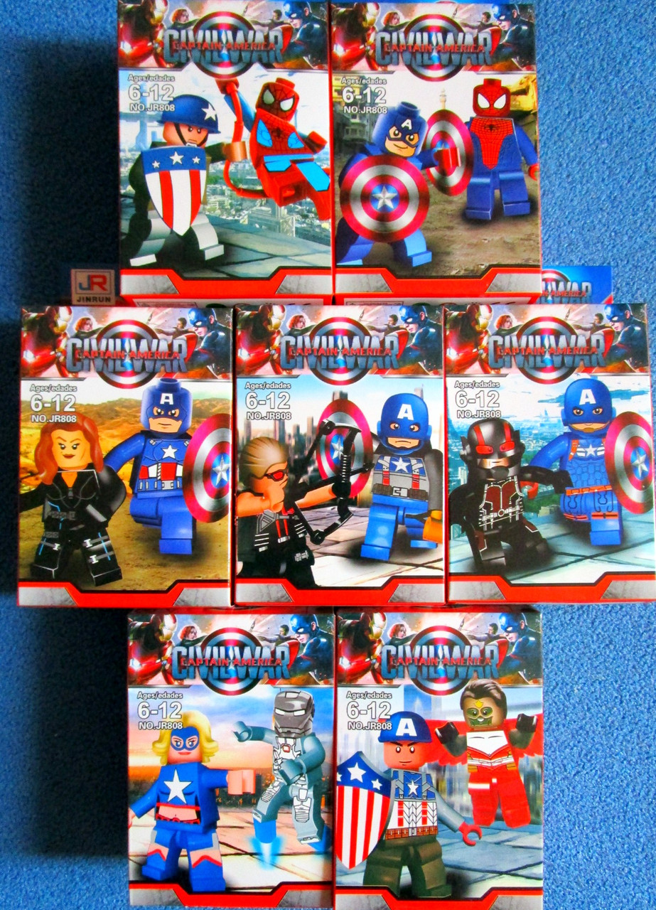 Минифигурки аналог lego capitan america и Super heroes2 в 1 - фото 2 - id-p60796385