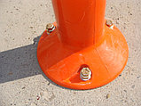 Столбик безопасности разделительный гибкий 750 мм, 3 светоотражающие полосы с комплектом крепления,Т, фото 4