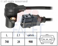 Датчик коленвала FACET. AUDI A6/ A8 2.8i, VW PASSAT 2.3 VR5, 95>