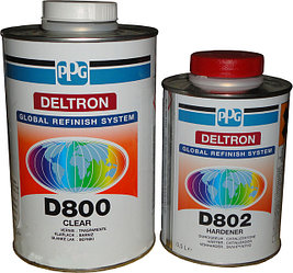 PPG DELTRON D800 2К прозрачный уретановый лак (1л) + отвердитель D802 (0,5л)