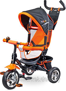 Детский трехколесный велосипед с колесами EVA Timmy Toyz by Caretero оранжевый