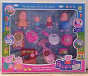 Игровой набор Свинка Пеппа Кухня Peppa Pig, 4 фигурки, 5881b, швейная машинка и пылесос, фото 4