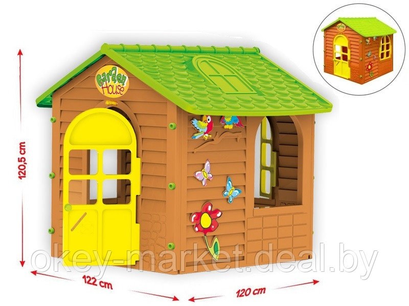 Детский игровой садовый домик Mochtoys 10830 - фото 3 - id-p60905727