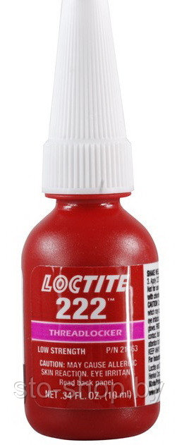 LOCTITE 222 Фиксатор резьбы низкой прочности 10мл - фото 1 - id-p6926981