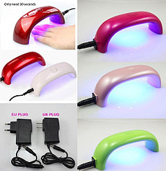 Уф LED лампа DorameRainbow для сушки ногтей Мостик 9 ВТ 