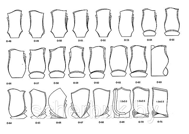 Вертикальные формы памятников на одного О-48