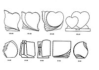 Вертикальные формы памятников в виде сердца, ОС-134