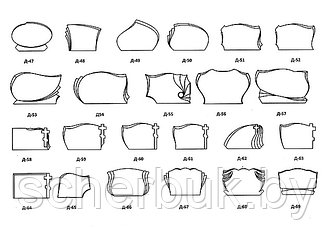 Формы памятников горизонтальные для двоих, Д-47