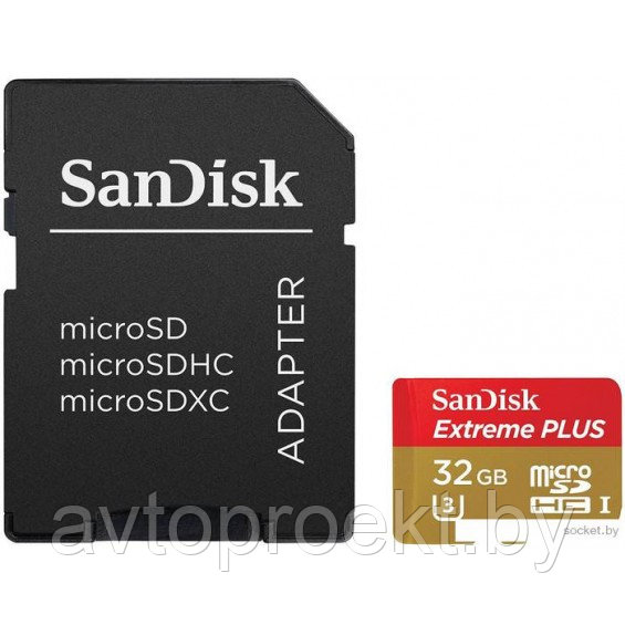 Карта памяти SanDisk Elite micro SDHC 32Gb Class 10 UHS-I U3 - фото 1 - id-p61016770