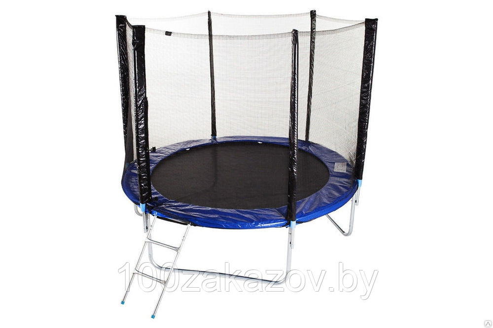 Спортивный батут 8FT (244 см) с лестницей и складными стойками bebon sports.